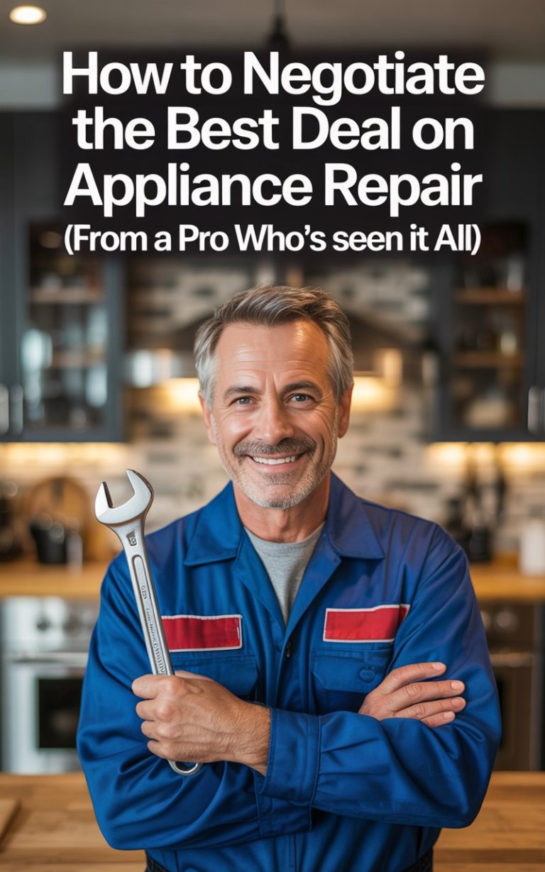 How to negotiate for an appliance repair